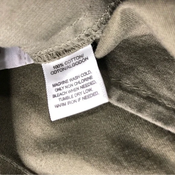 LOFT Womens Sz10 Army Green Flat Front Chino Shorts, 6", Mid Rise, Cotton, Basic - Picture 4 of 9